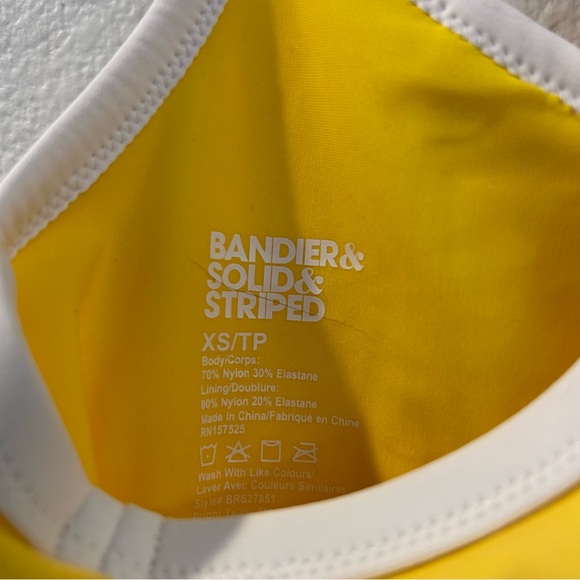 Bandier x Solid & Striped Soleil Strappy Sports Bra Size XS - Picture 8 of 8